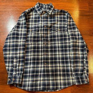 Field & Stream Blue White Flannel